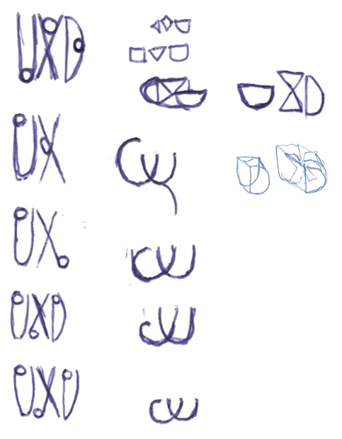 Handlettering Logo Entwürfe